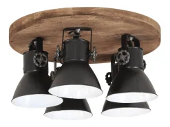 Candeeiro de teto 25 W 50x50x25 cm E27 preto PT396248