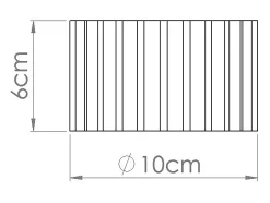 Candeeiro De Teto Aura Minimalista, Alumínio - 1 Lichtbronnen - L.10 X H.10 Cm - Cinza-Claro
