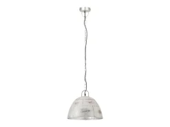 Candeeiro de Teto Vintage Redondo Prateado E27 - Estilo Industrial 25W