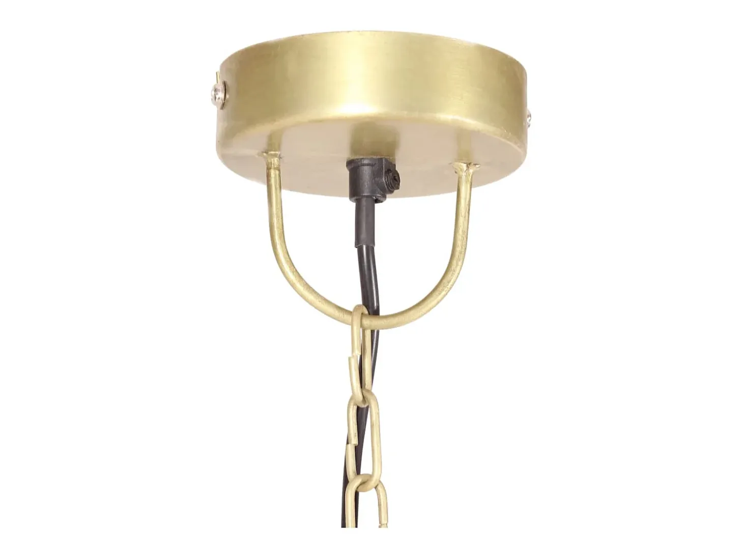 Candeeiro Suspenso Industrial Redondo em Bronze com Lâmpada E27 de 25W