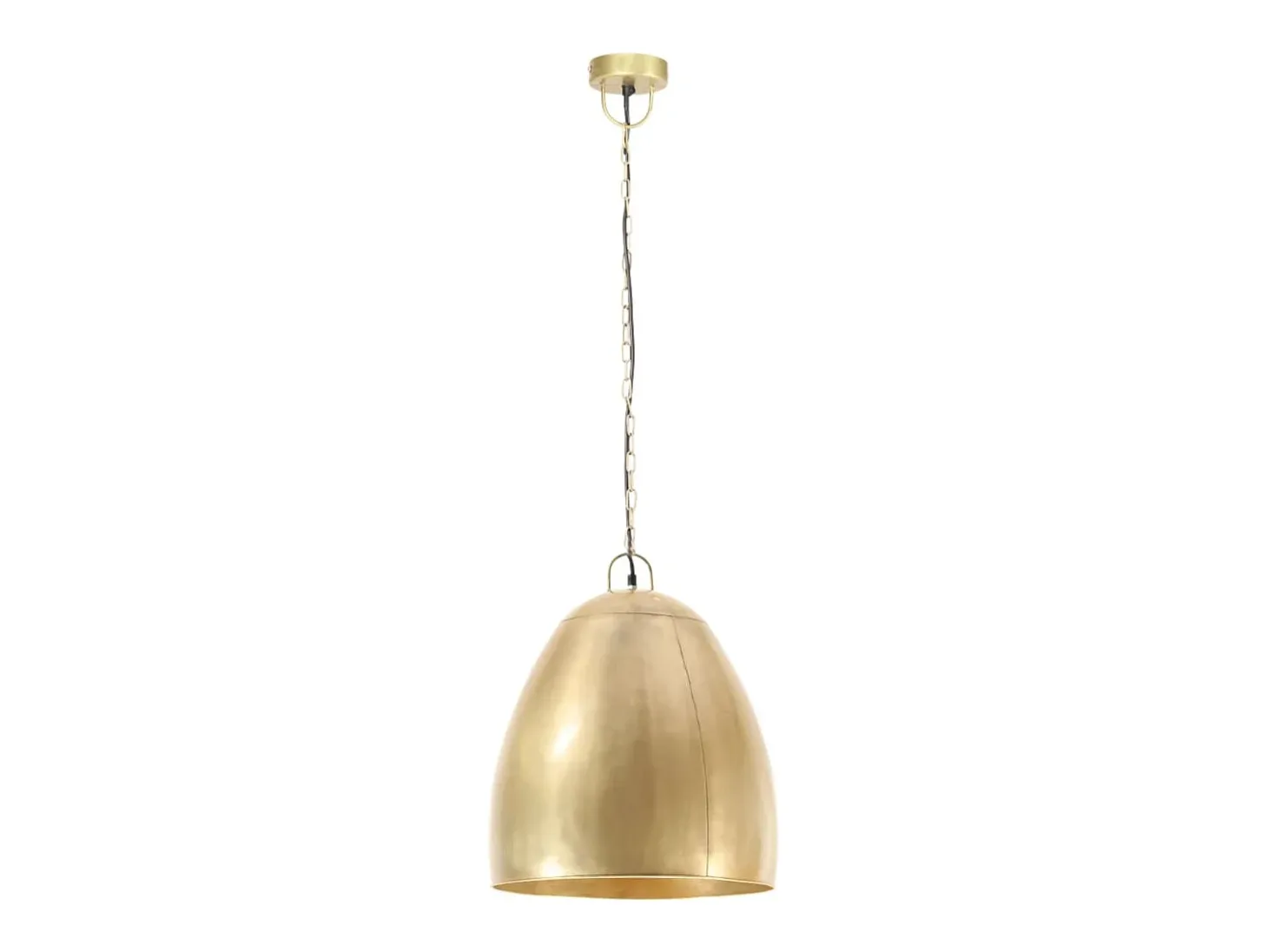Candeeiro Suspenso Industrial Redondo em Bronze com Lâmpada E27 de 25W