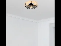 Candeeiro suspenso preto em metal LINDA - Estilo Moderno Chic