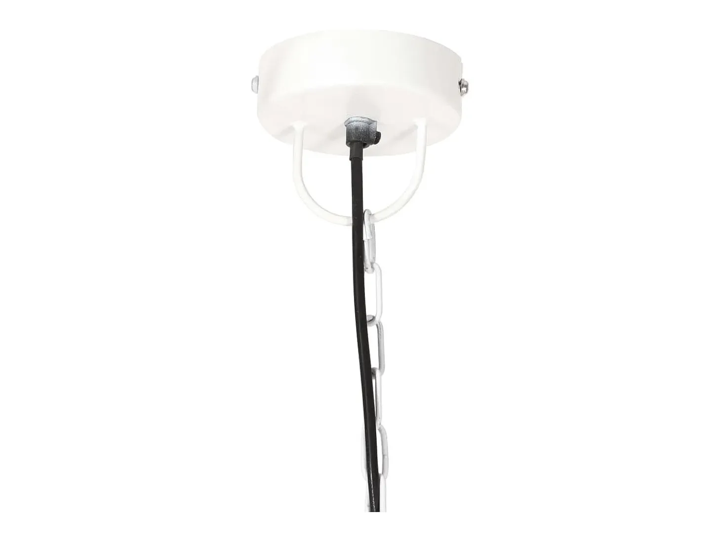 Candeeiro Suspenso Redondo 25W E27 Branco - Elegância e Estilo Industrial