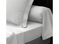 Capa de Almofada em Algodão Percal 85x185cm Branco Certificado Oeko-Tex