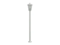 Conjunto de 3 luminárias de chão prateadas para exterior 120 cm aço inoxidável Prata 02_0042557