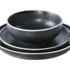 Conjunto de 6 Pratos de Sobremesa Aster Granit 21 cm - Conjunto de 6