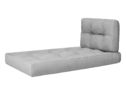 Conjunto de almofadas de paletes cinza 120x80x15