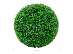 Conjunto de Bolas de Buxo Artificiais 55 cm - 2 Peças para Decoração Interna e Externa