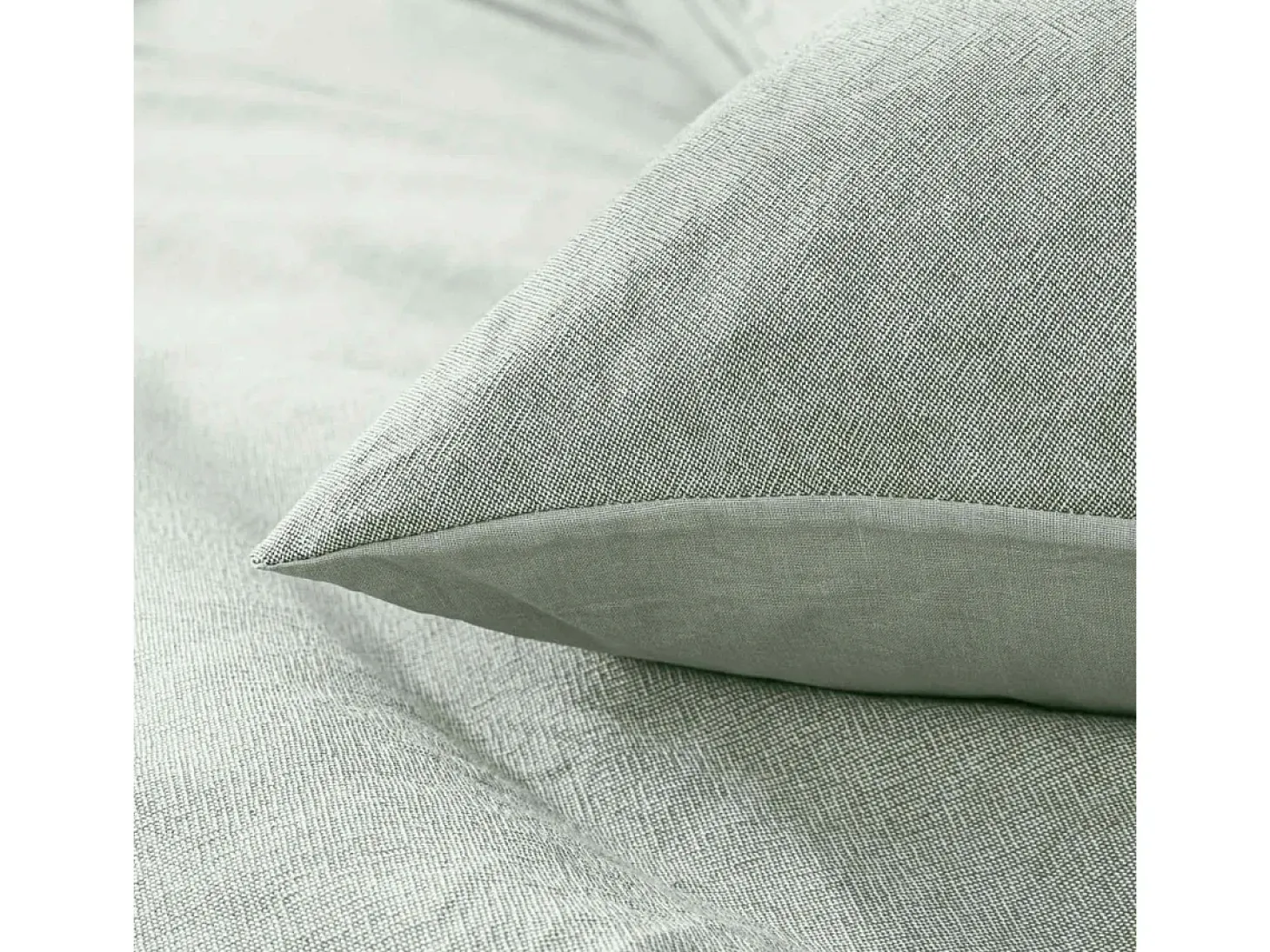 Conjunto de Cama 3 Peças "Meline" 100% Algodão 240x220cm Sálvia