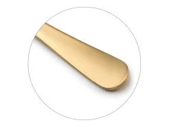 Conjunto de talheres de 24 peças Austin em aço inoxidável com acabamento acetinado PVD dourado fosco