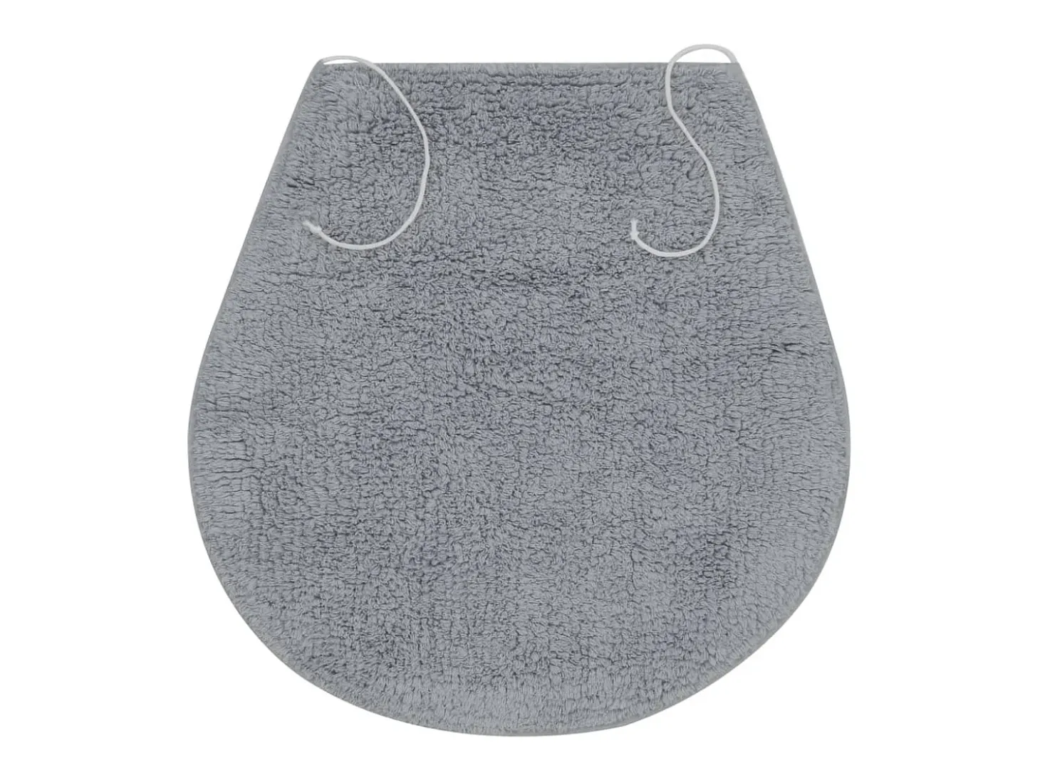 Conjunto tapetes de casa de banho 3 pcs tecido cinzento PT394046