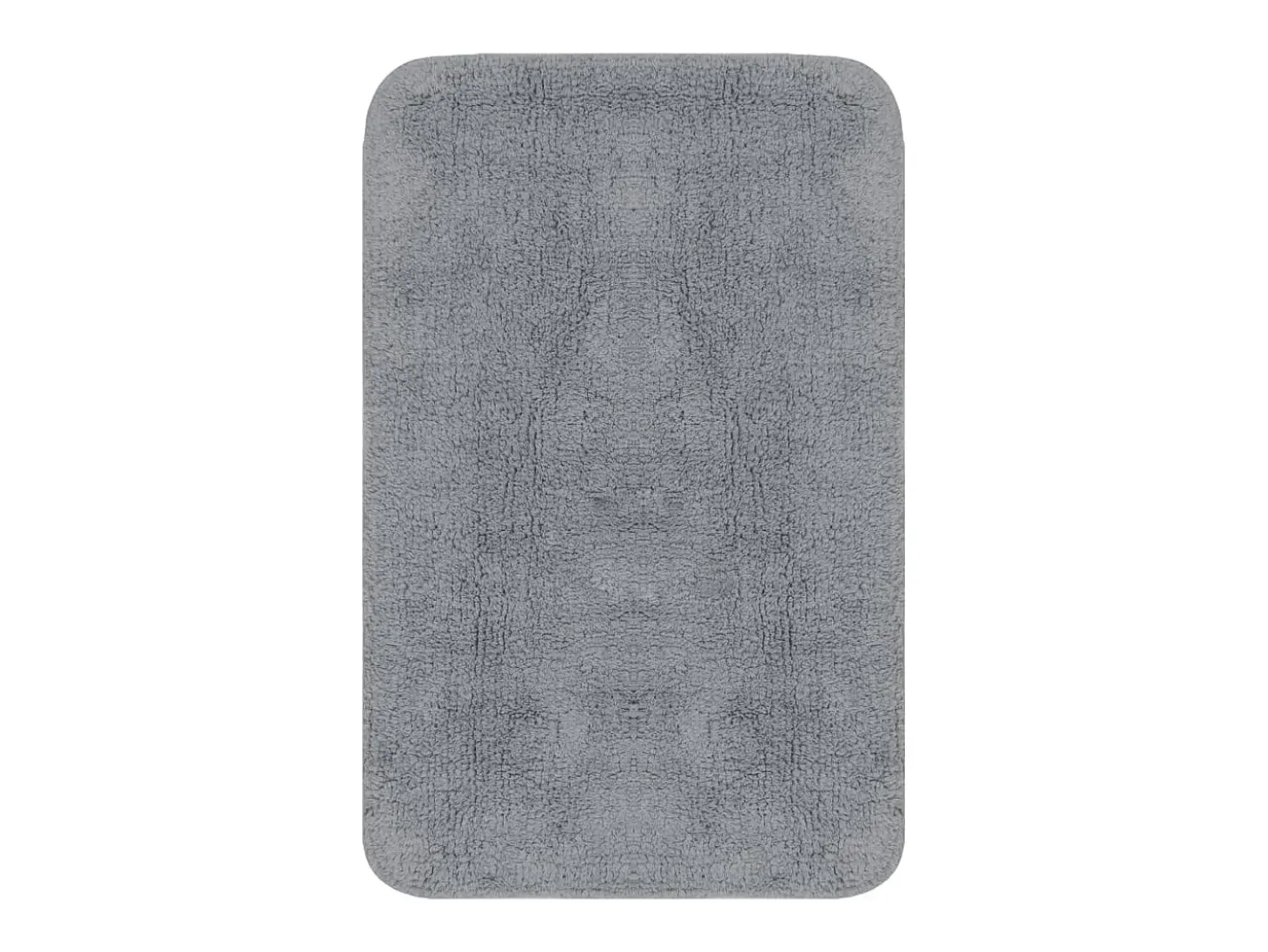 Conjunto tapetes de casa de banho 3 pcs tecido cinzento PT394046