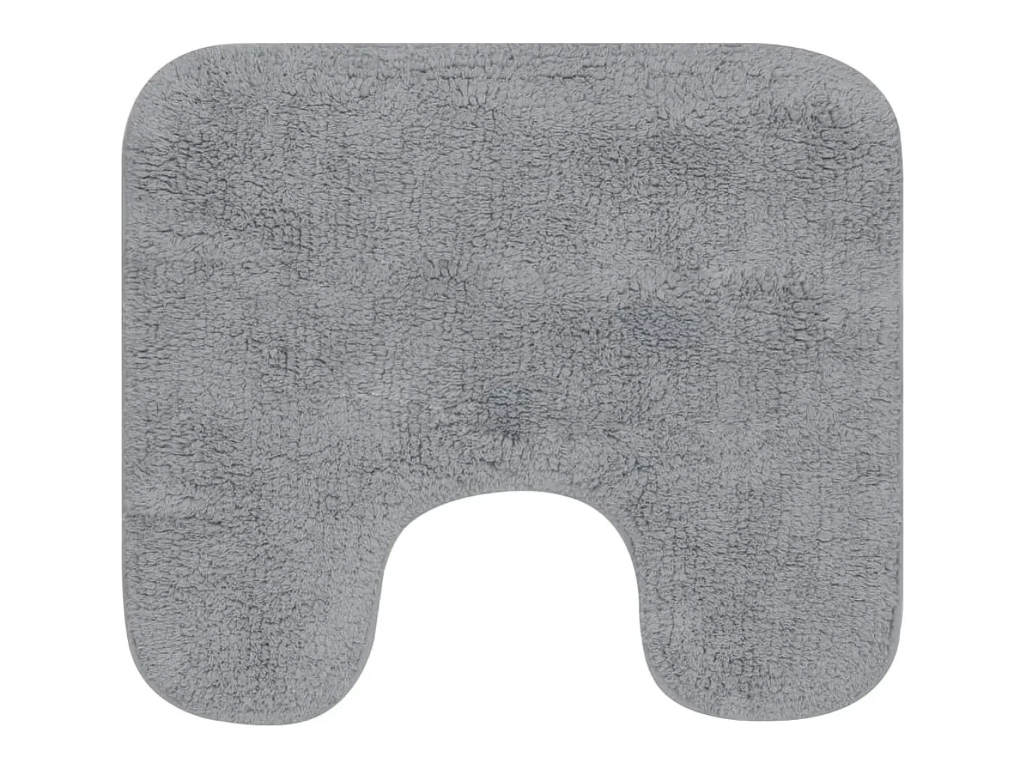 Conjunto tapetes de casa de banho 3 pcs tecido cinzento PT394046