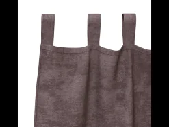 Cortinas de Veludo Elegantes em Castanho com Olhais - 140x140 cm - Par de 2 Peças