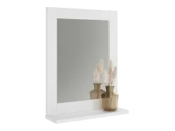 Espelho de banheiro branco 40x10x50 vilda