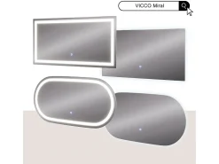 Espelho de banheiro vidro 100x50x2.8 miral