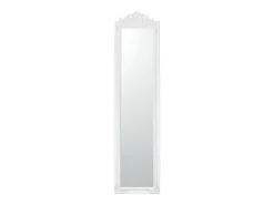 Espelho de chão inclinável 160 x 40 cm branco fosco 03_0007961