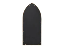 Espelho de Jardim de Ferro para Exterior 100x45 cm na Cor Areia