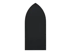Espelho de jardim p/ uso exterior ferro 70x30 cm preto PT678368
