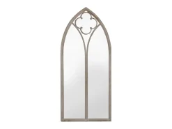 Espelho de jardim p/ uso exterior ferro 100x45 cm cor de areia PT298005