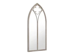 Espelho de jardim p/ uso exterior ferro 100x45 cm cor de areia PT298005