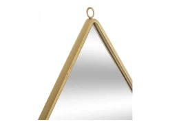 Espelho de Parede em Metal em Forma de Gota 21 x 29 cm Ouro Tendência Deco