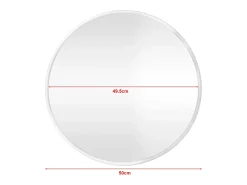 Espelho de parede redondo 50 cm branco fosco 03_0007941