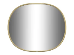 Espelho de parede 30x25 cm dourado PT491673