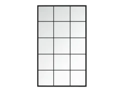 Espelho de parede 100x60 cm metal preto PT352093