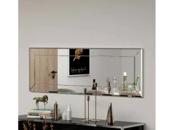 Espelho Dpesol, Espelho, Artigo de decoração de parede, DecoraçãoE com espelho, 40x2h120 cm, Branco