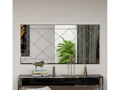 Espelho Dpessin, Espelho, Artigos de decoração de parede, DecoRação com espelho, 60x2h120 cm, Branco