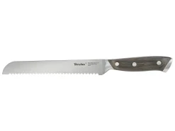Faca de Pão HERITAGE Metaltex 20 cm Pakka Madeira Aço Inoxidável Molibdênio-Vanádio