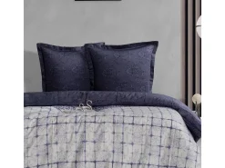 Jogo de cama para 2 pessoas 1 capa de edredão 200x200 cm+2 Fronhas 63x63 cm em cetim de algodão