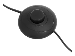 Luminária de chão em arco com cúpula metálica móvel 40 watts altura 125 cm ferro com pintura eletrostática preta 14_0009213