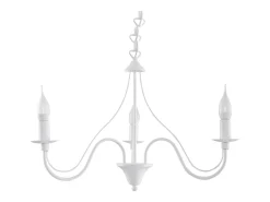 Lustres Vivow moderno, aço - 3 fontes de luz 4000K - L.60 x H.80 cm - branco