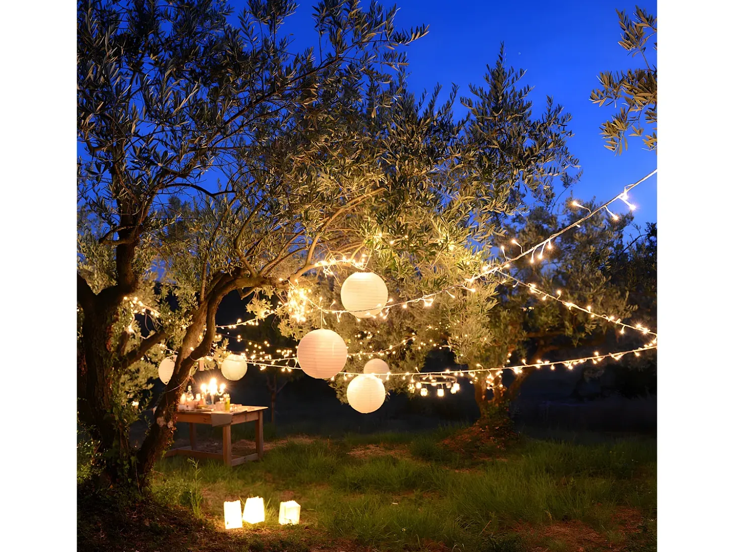 Luzes de corda solares 400LED YOGY