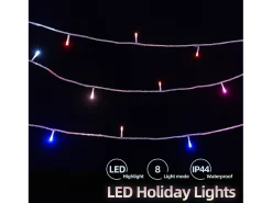 100M 600 LED String Lights Carnaval Casamento Exterior Iluminação de Jardim Interior, Multicolorido