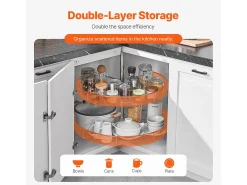 Organizador de Cantor SucceBuy em Forma de L, 71 cm, Transforme o Espaço de Arrumação da Cozinha