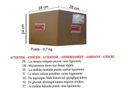 Plafonier TOSEL ASTER metal geométrico castanho D20 x H17 cm