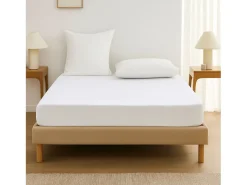 Protetor de Colchão Antiácaros e Impermeável "Ponny AA" Branco 90x190cm
