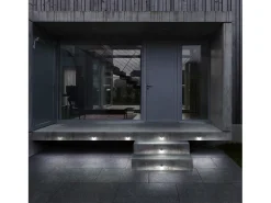 RAIN piso embutido estilo moderno e versátil -D. ø5 cm - redondo - 2 emissões - G9 1,7W - 170lm e 3K - resina - ip67 - preto