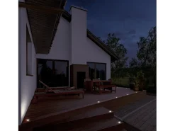 RAIN piso embutido estilo moderno e versátil -D. ø5 cm - redondo - G9 1,7W - 170lm e 3K - resina - ip67 - cinzento e azul