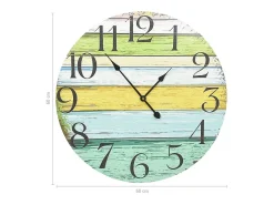 Relógio de parede 60 cm MDF multicor PT131871