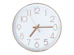 Relógio de parede 30 cm rosa dourado PT235032