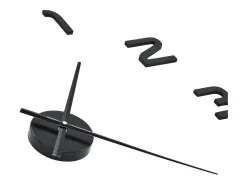 Relógio de parede 3D com design moderno 100 cm XXL preto PT225314