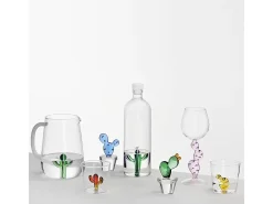 Taça de vidro borossilicato, Cacto, turquesa 350 ml, Desert Plants