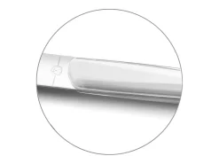 Talheres Lou Laguiole Montana Blanc 24 peças - Cabo de cristal branco, lâmina de aço inoxidável microdentada, design contemporâneo