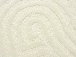 Tapete 100% lã tufado à mão, 160 x 230 cm, Branco pérola, LUZAN