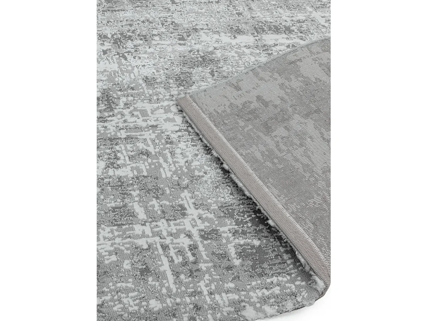 Tapete abstrato - 200x290cm - cinza, branco - Orion Abstract Silver