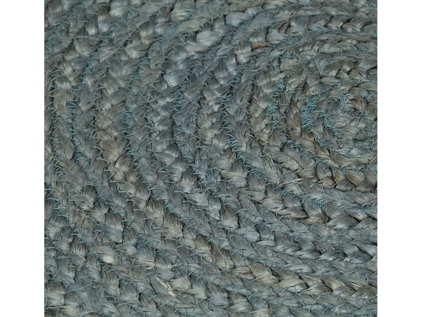 Tapete artesanal em juta redondo 120 cm verde azeitona PT676487